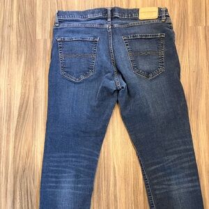 Lucky Brand 410 Athletic Slim Mens Jeans 34x30 Dark Wash Blue Stretch Denim